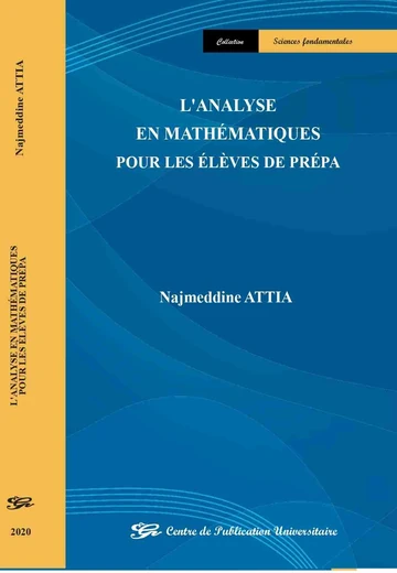 Cover of l’Analyse en Mathématiques pour les Élèves de Prépa