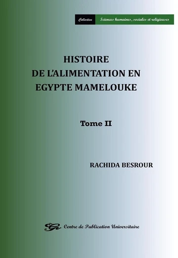 Cover of Histoire de l'Alimentation en Egyte Mamelouke